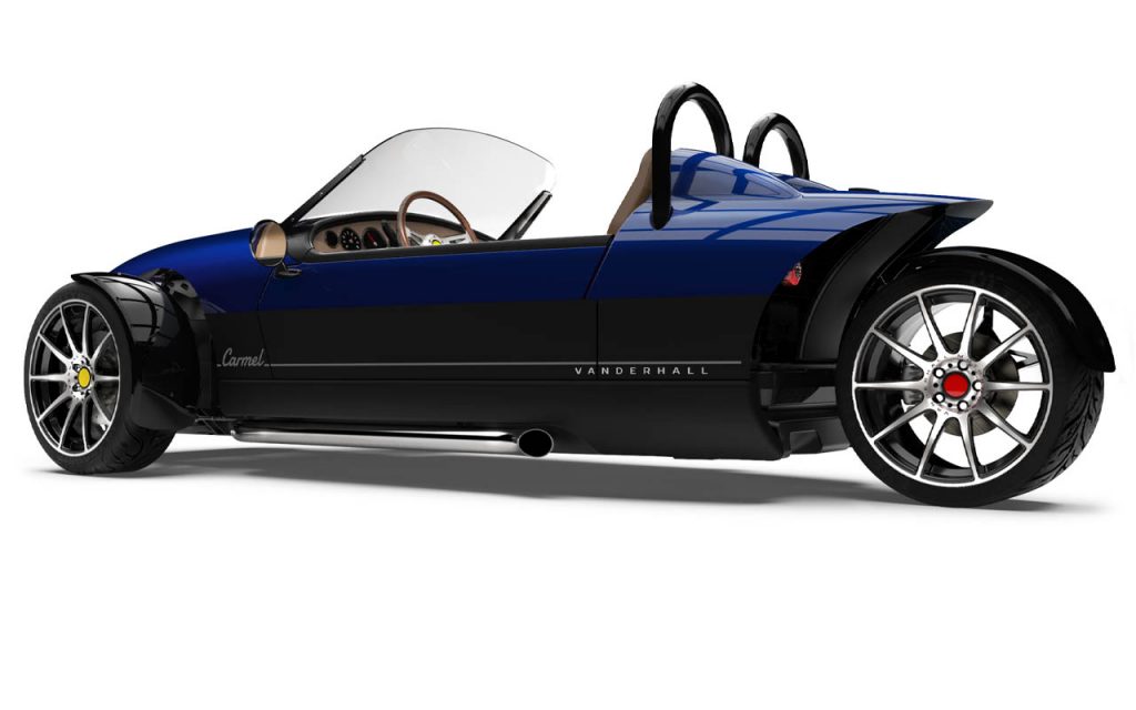 High Rear view of the Carmel in Royal Blue exterior