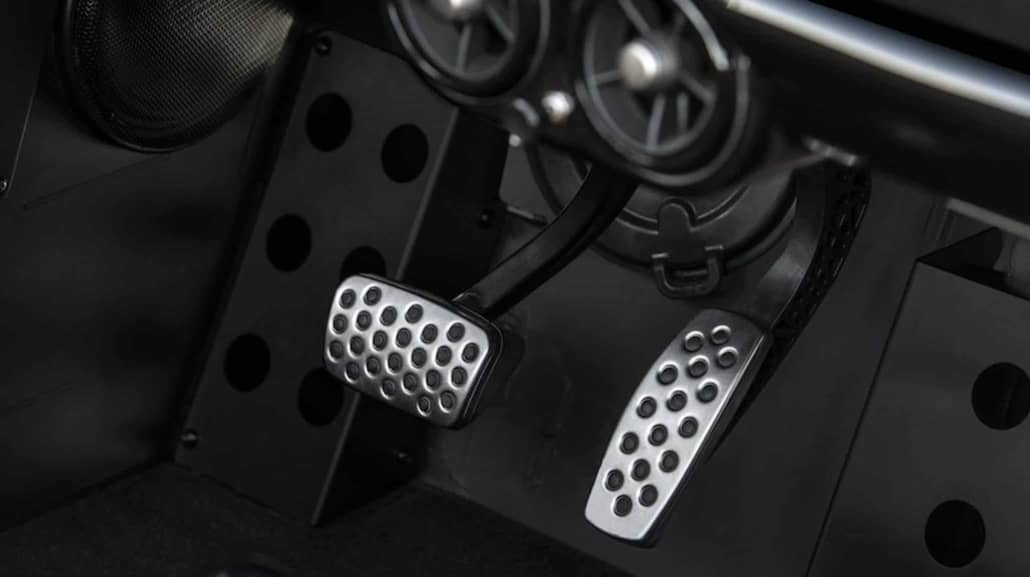 Matte Black Dead Pedal and Traction Plate